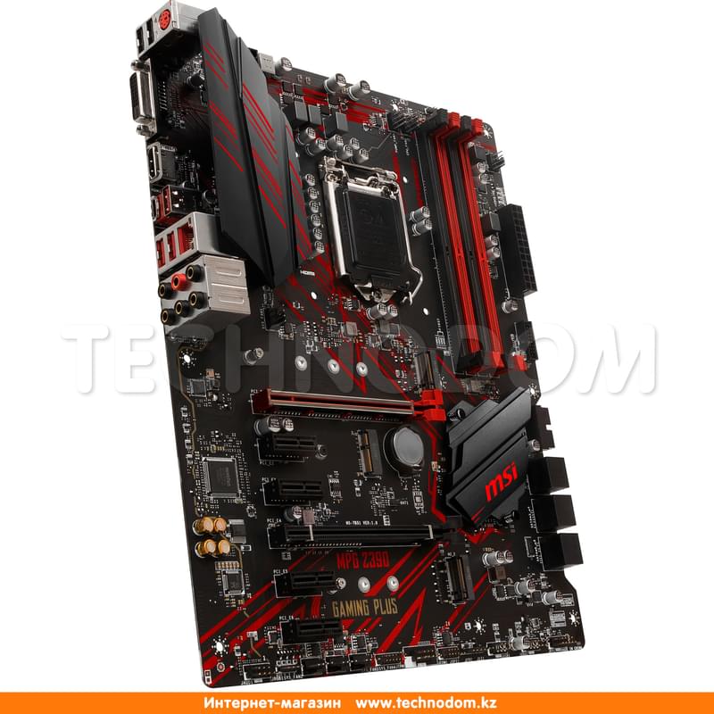Материнская плата MSI MPG Z390 GAMING PLUS LGA1151 4DDR4 PCI-E 2x16 4x1 (HDMI+DVI-D) ATX - фото #2, Technodom.kz