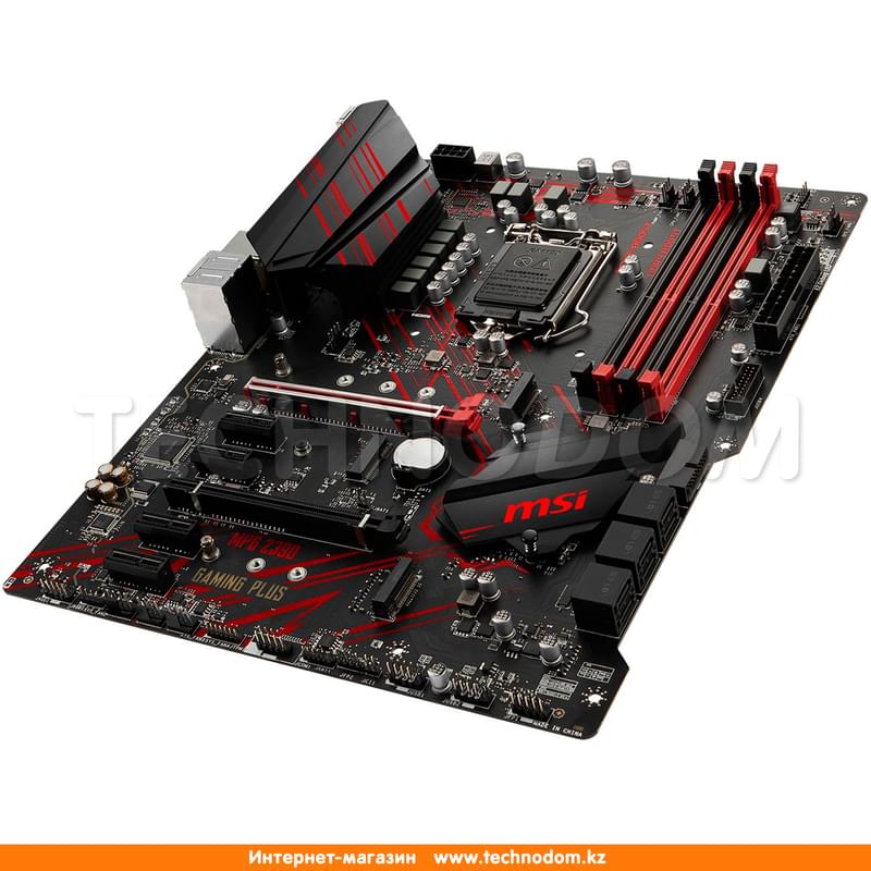 Материнская плата MSI MPG Z390 GAMING PLUS LGA1151 4DDR4 PCI-E 2x16 4x1 (HDMI+DVI-D) ATX - фото #3, Technodom.kz