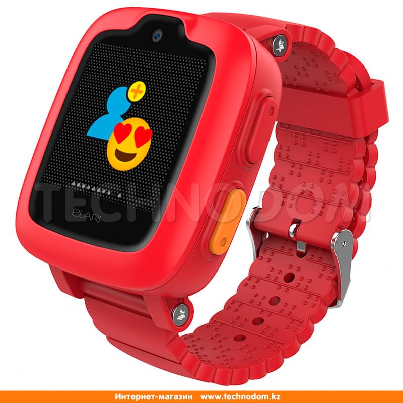 Детские смарт-часы с GPS трекером Elari KidPhone 3G Red - фото #0, Technodom.kz