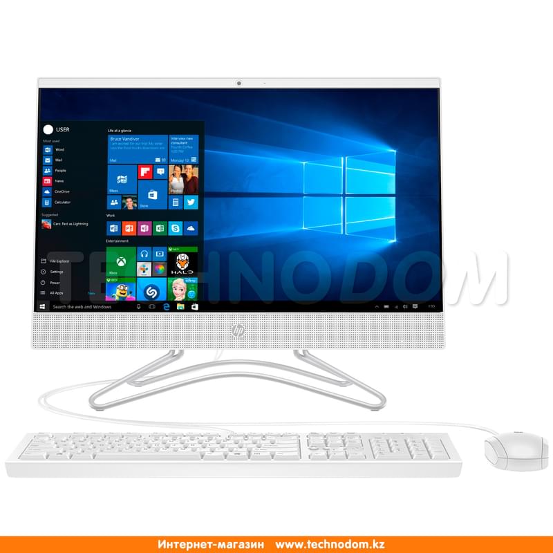 Моноблок 21.5" HP 22-C0083UR White (4UA10EA) - фото #0, Technodom.kz