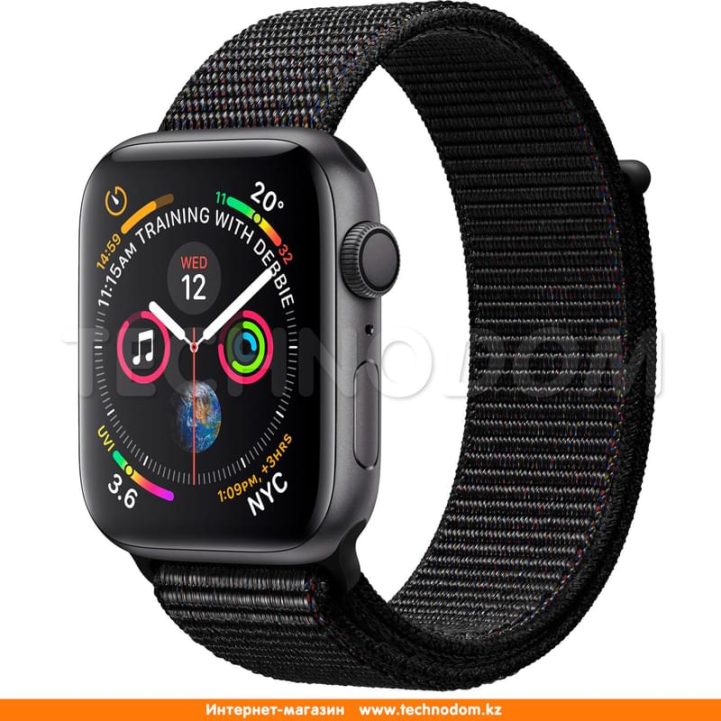 Смарт-часы Apple Watch Series 4 GPS 40mm Space Grey Aluminium Case with Black Sport Loop - фото #0, Technodom.kz