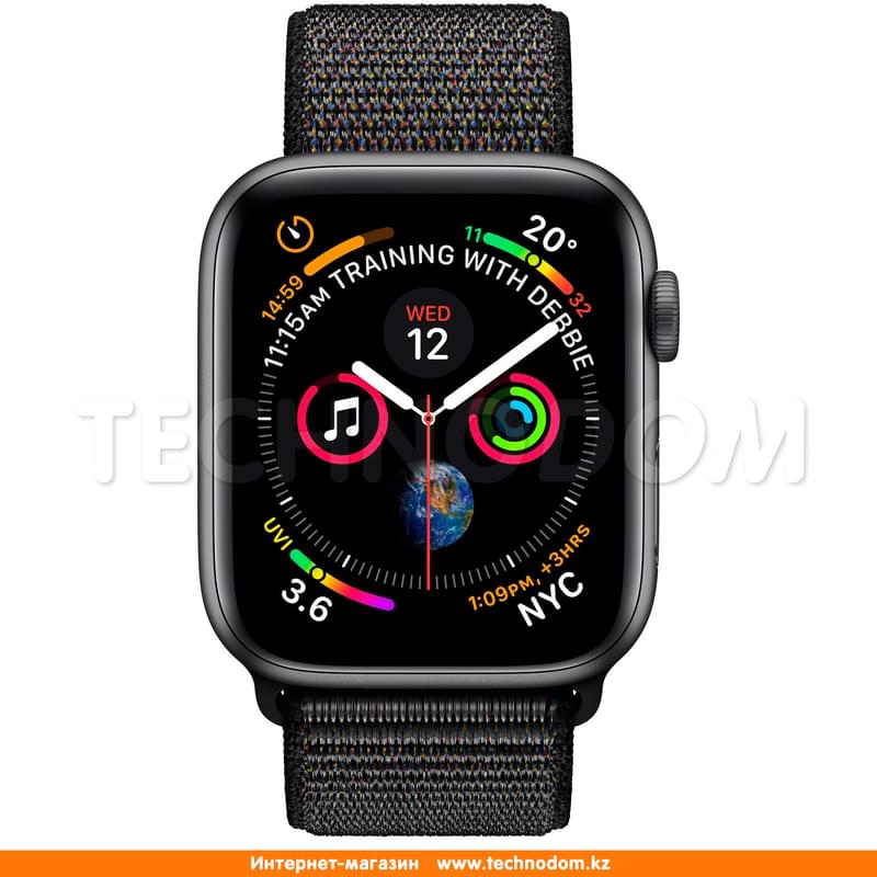 Смарт-часы Apple Watch Series 4 GPS 40mm Space Grey Aluminium Case with Black Sport Loop - фото #1, Technodom.kz