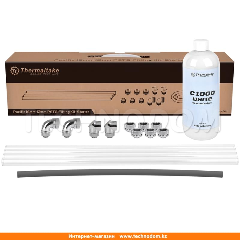 Комплект для СВО Thermaltake Pacific PETG Fitting Kit-Starter (CL-W154-CU00WT-A) - фото #0, Technodom.kz