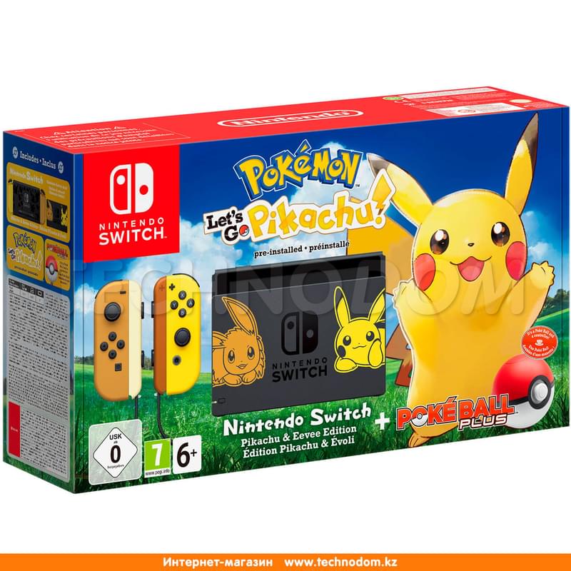 Игровая консоль Nintendo Switch HW Let's Go Pikachu Bundle - фото #0, Technodom.kz