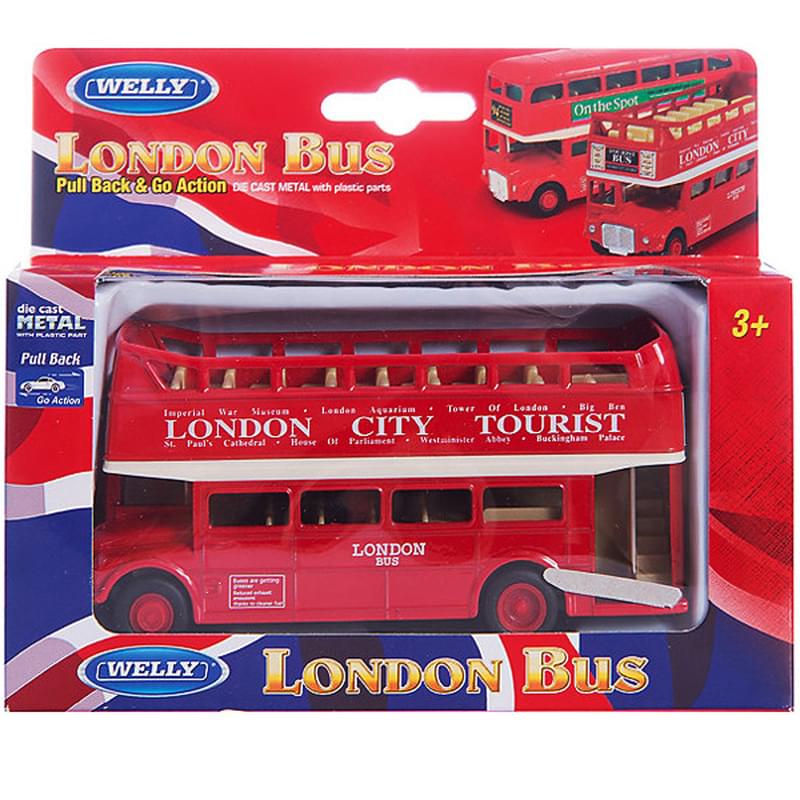 Игрушка модель автобуса London Bus открытый - фото #0, Technodom.kz