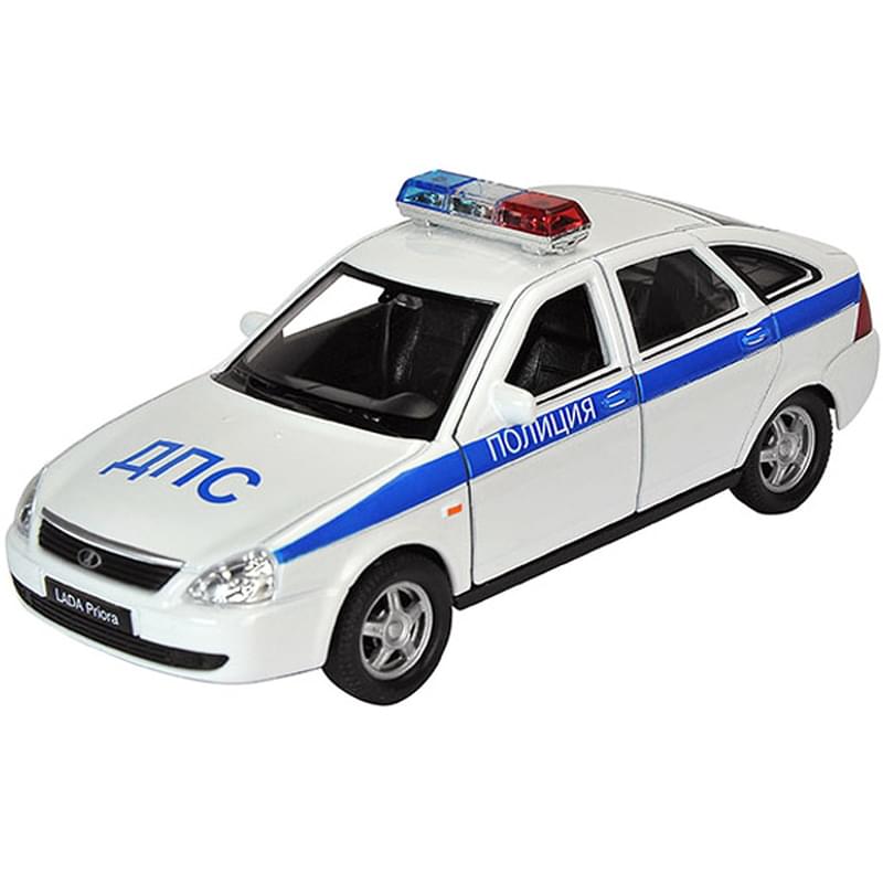 Игрушка модель машины 1:34-39 LADA PRIORA ПОЛИЦИЯ - фото #0, Technodom.kz
