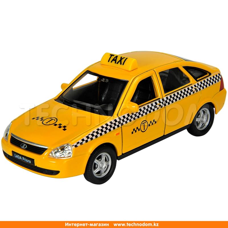 Игрушка модель машины 1:34-39 LADA PRIORA ТАКСИ - фото #0, Technodom.kz
