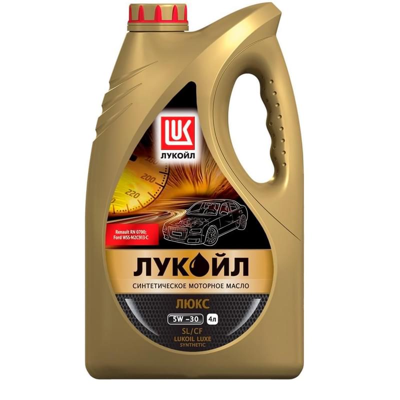 Моторное масло ЛУКОЙЛ Люкс 5W30 API Sl/CF 4л - фото #0, Technodom.kz