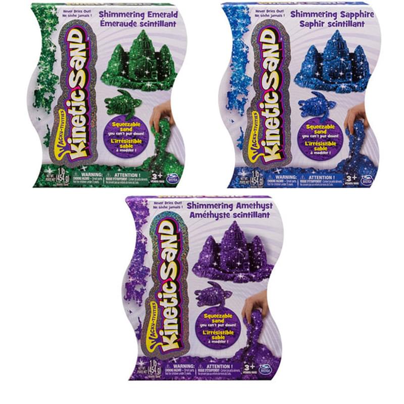 Kinetic sand shimmering best sale emerald