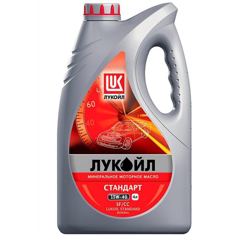 Моторное масло ЛУКОЙЛ Стандарт 15W40 API SF/CC 4л - фото #0, Technodom.kz