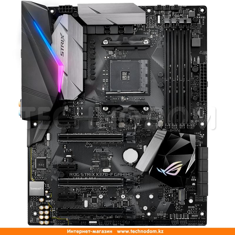 Материнская плата Asus ROG STRIX X370-F GAMING AM4 4DDR4 PCI-E 3x16 3x1 (HDMI+DP) ATX - фото #0, Technodom.kz