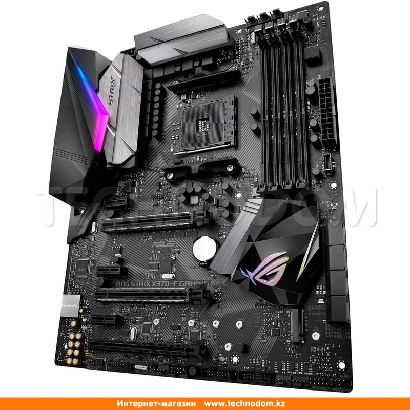 Материнская плата Asus ROG STRIX X370-F GAMING AM4 4DDR4 PCI-E 3x16 3x1 (HDMI+DP) ATX - фото #2, Technodom.kz
