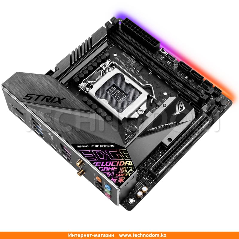 Материнская плата Asus ROG STRIX Z390-I GAMING 2DDR4 PCI-E 1x16 (HDMI+DP) mITX - фото #4, Technodom.kz