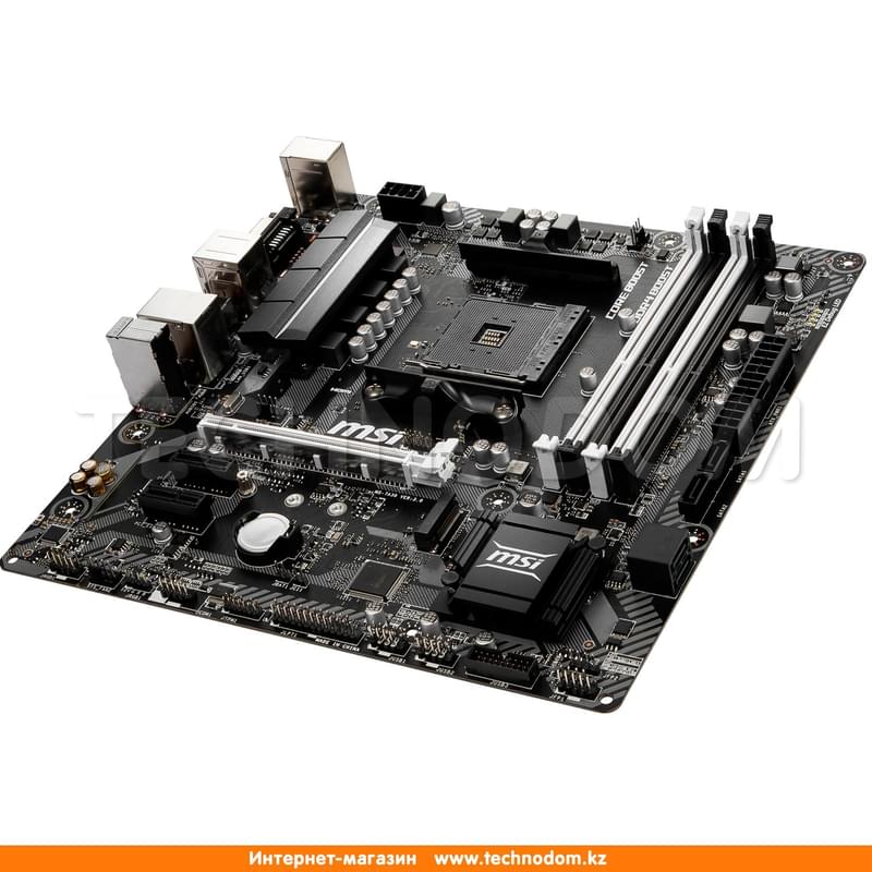 Материнская плата MSI B450M BAZOOKA AM4 4DDR4 PCI-E 1x16 2x1 (HDMI+DVI-D) mATX - фото #3, Technodom.kz