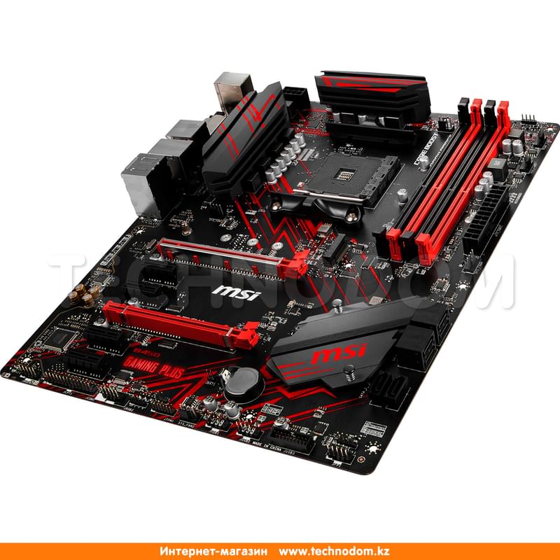 Материнская плата MSI B450 GAMING PLUS AM4 4DDR4 PCI-E 2x16 4x1 (HDMI+DVI-D) ATX - фото #2, Technodom.kz