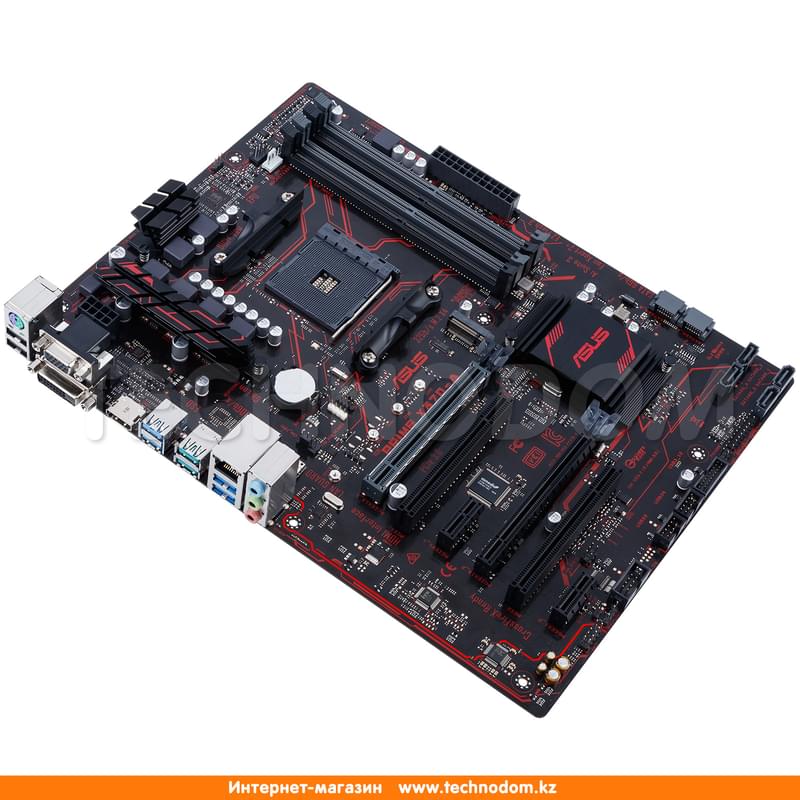 Материнская плата Asus PRIME X370-A AM4, 4DDR4 PCI-E 2x16 2x1 (HDMI+DVI+VGA) ATX - фото #2, Technodom.kz