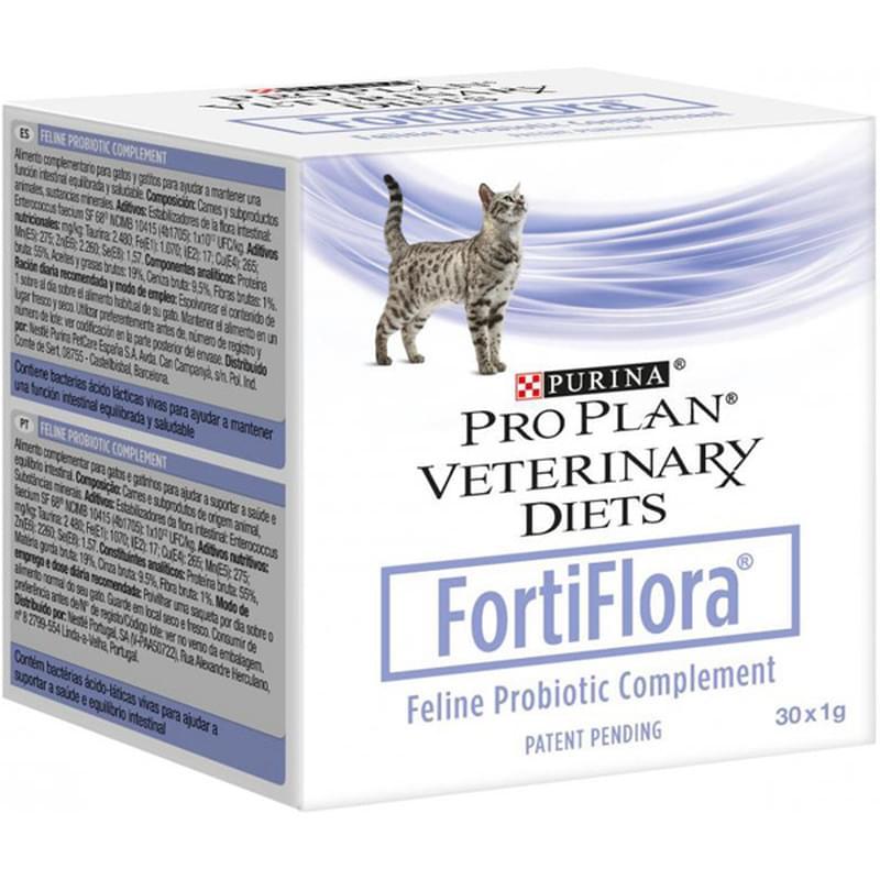 Пребиотическая добавка для кошек Pro Plan Veterinary Diets FortiFlora для поддержания баланса микрофлоры и здоровья кишечника - фото #0, Technodom.kz