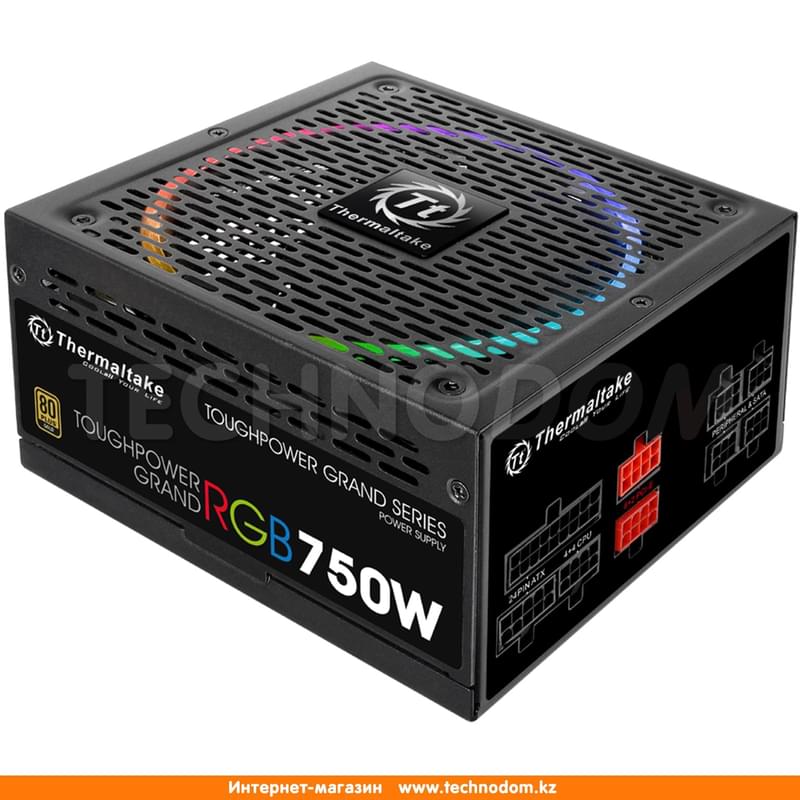 Блок питания Thermaltake Toughpower Grand RGB 750W APFC ATX 20+4pin, 4+4pin (PS-TPG-0750FPCGEU-R) - фото #8, Technodom.kz