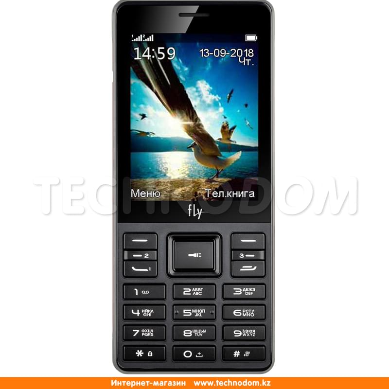 Мобильный телефон Fly TS114 Black - фото #0, Technodom.kz