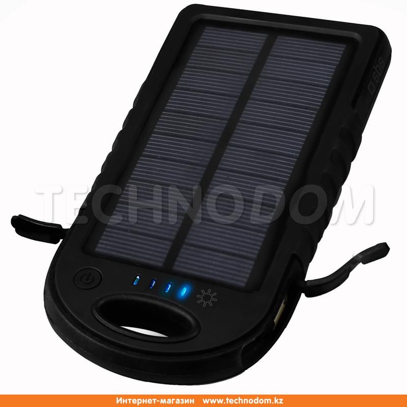 Внешний аккумулятор SBS, 5000Mah, Solar Panel, Waterproof, SBS, Black (TTBS5000WPK) - фото #0, Technodom.kz Внешний аккумулятор SBS, 5000Mah, Solar Panel, Waterproof, SBS, Black (TTBS5000WPK) - фото #0, Technodom.kz