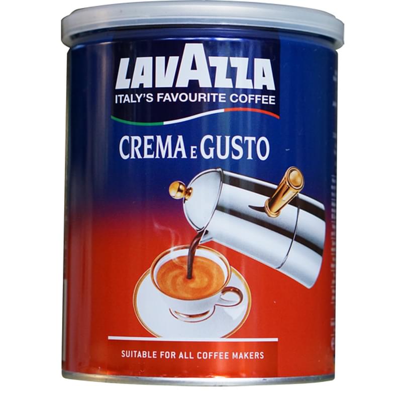 Кофе Lavazza "Crema e Gusto" молотый жлз/банка 250 г - фото #0, Technodom.kz
