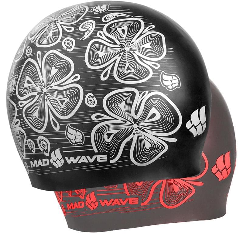 Шапочка силиконовая Mad Wave Reverse Flora (Black) - фото #3, Technodom.kz