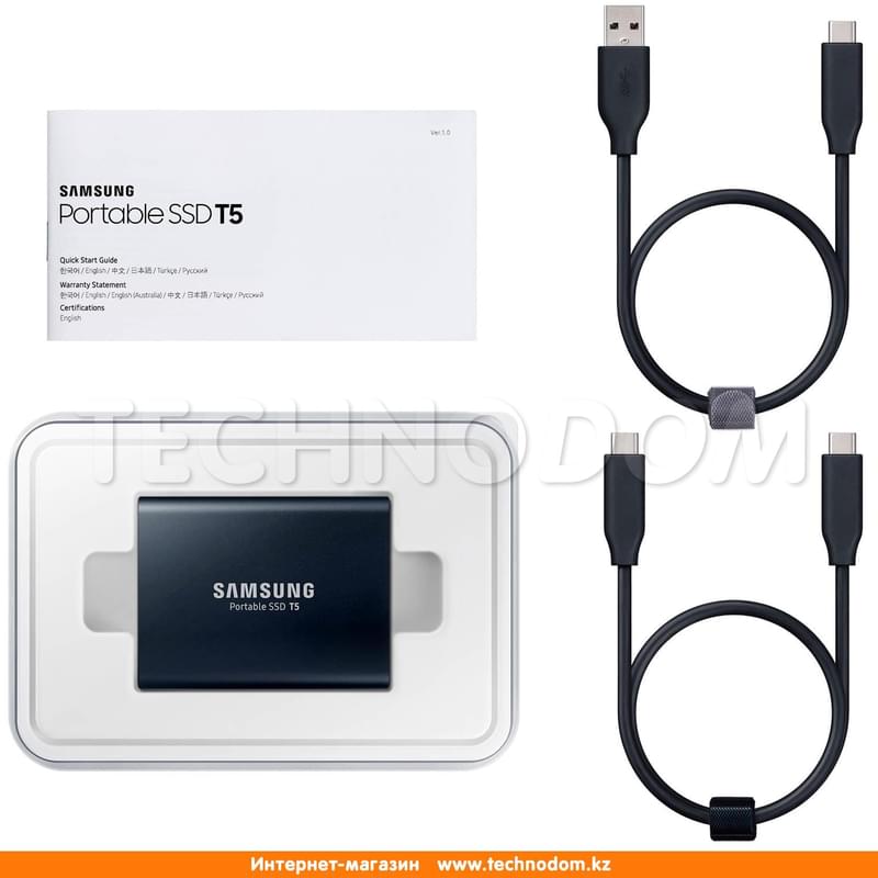 Внешний SSD (USB 3.1) 2TB Samsung T5 MU-PA2T0B - фото #5, Technodom.kz