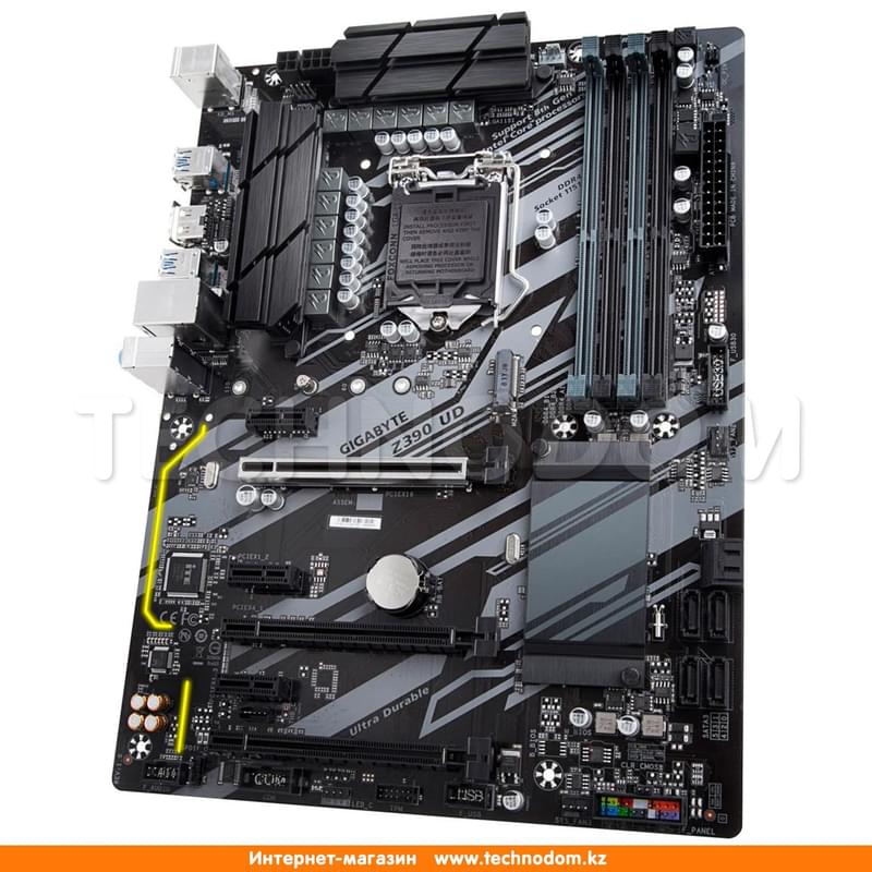 Материнская плата Gigabyte Z390 UD LGA1151 4DDR4 PCI-E 3x16 3x1 (HDMI+DVI-D) ATX - фото #2, Technodom.kz