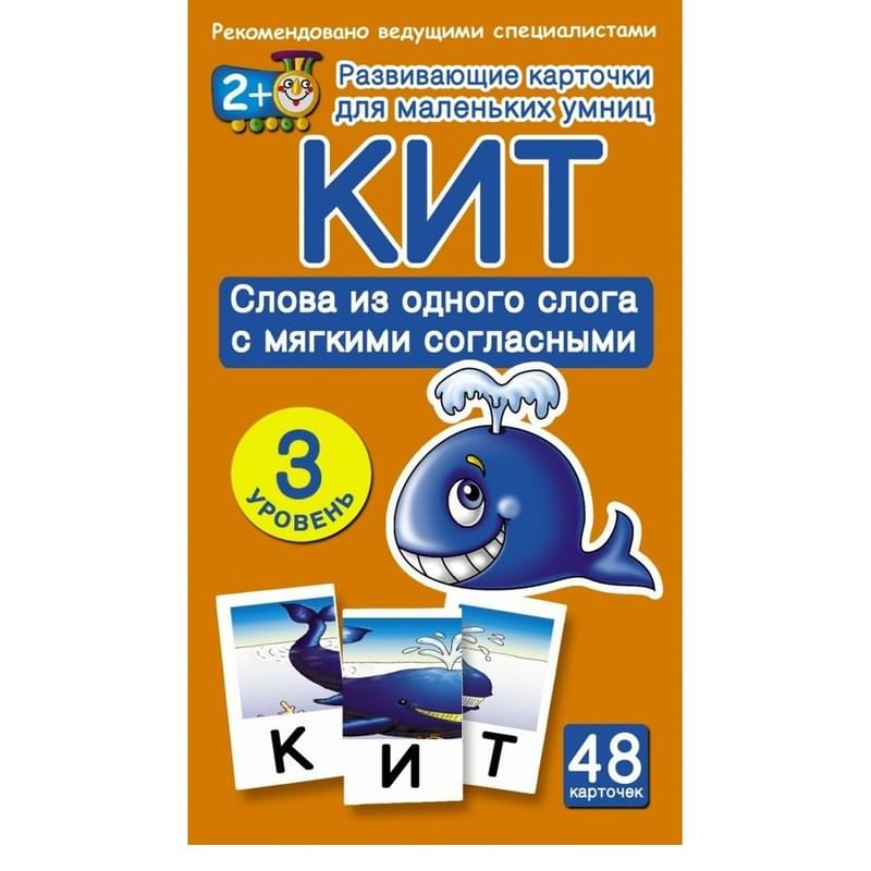 КИТ. Слова из одного слога с мягкими согласными. З уровень - фото #0, Technodom.kz