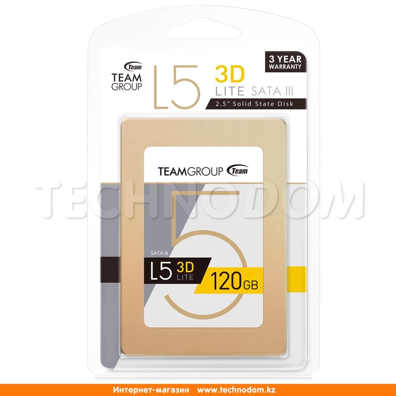 Внутренний SSD 2.5" 7мм 120GB Team Group L5 Lite SATA-III TLC (T253TD120G3C101) - фото #0, Technodom.kz