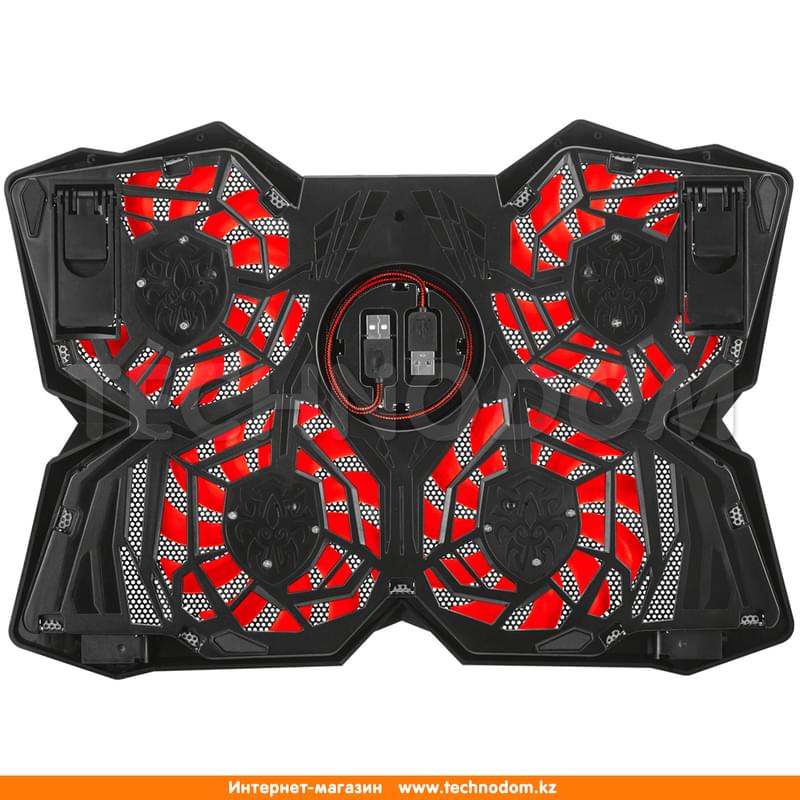 Охлаждающая подставка для ноутбука Trust GXT 278 YOZU до 17.3", Чёрный - фото #3, Technodom.kz