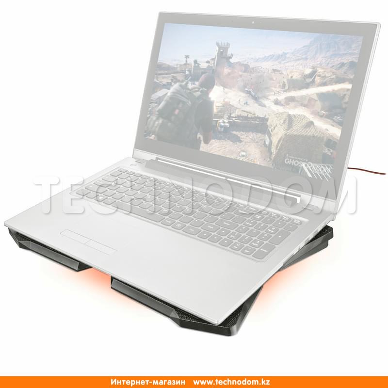 Охлаждающая подставка для ноутбука Trust GXT 278 YOZU до 17.3", Чёрный - фото #6, Technodom.kz