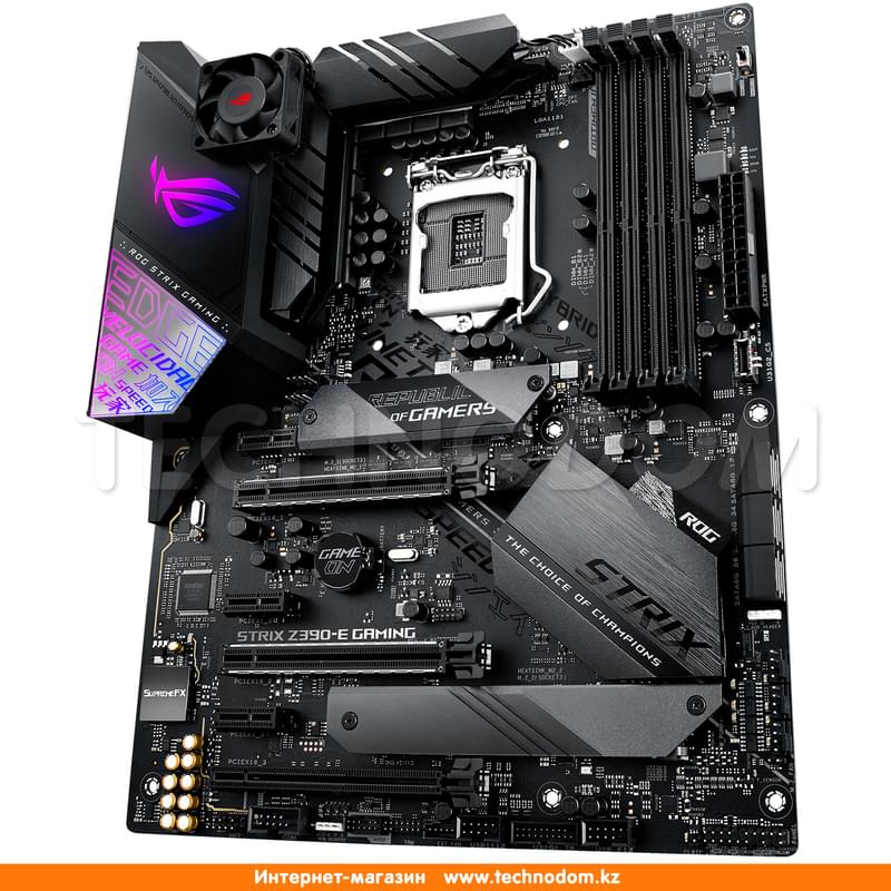 Материнская плата Asus ROG STRIX Z390-E GAMING LGA1151 4DDR4 PCI-E 3x16 3x1 (HDMI+DP) ATX - фото #3, Technodom.kz