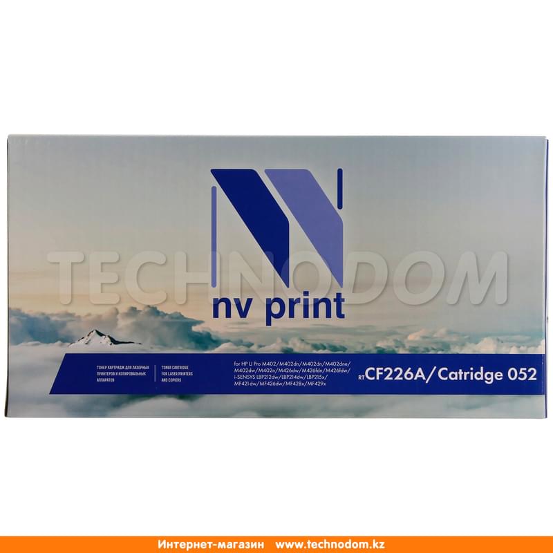 NV-Print NV-CF226A/NV-052 Kартриджі, Black (HP M402/M426/Canon LBP212dw/214dw/215x/MF421dw/426dw арналған) - фото #1, Technodom.kz