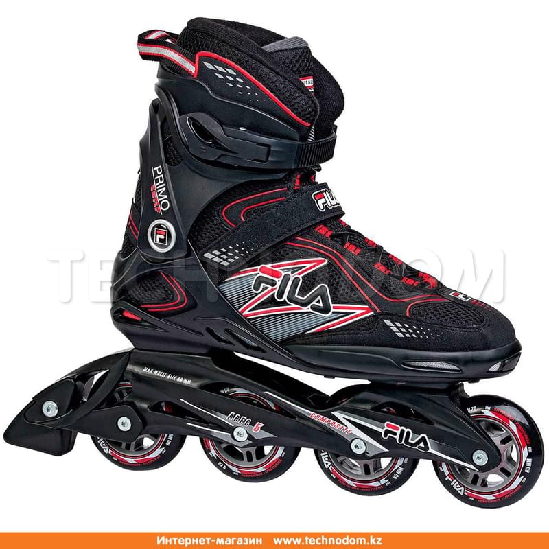 Ролики Fila Primo Comp (10 (44), Black-Red) - фото #0, Technodom.kz