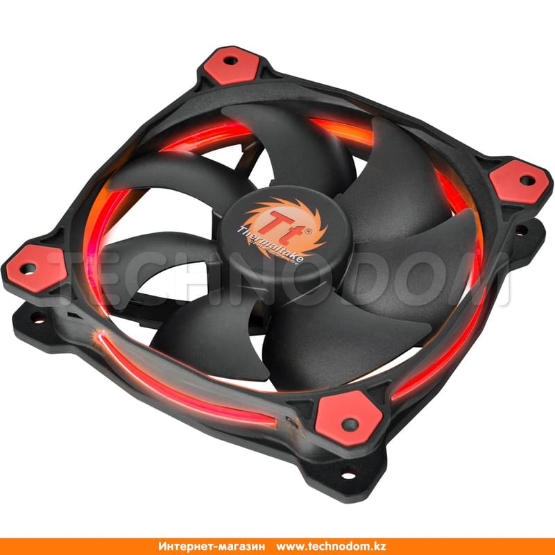 Кулер для кейса Thermaltake Riing 12 LED Red ATX (CL-F038-PL12RE-A) - фото #3, Technodom.kz Кулер для кейса Thermaltake Riing 12 LED Red ATX (CL-F038-PL12RE-A) - фото #3, Technodom.kz