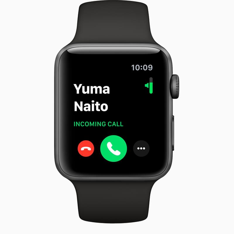 Смарт часы Apple Watch Series 3 GPS 42mm Space Grey Aluminium Case with Black Sport Band - фото #4, Technodom.kz