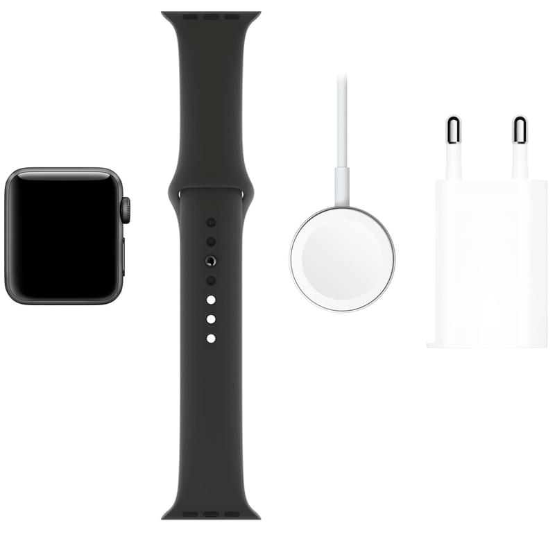 Смарт-часы Apple Watch Series 3 GPS 42mm Space Grey Aluminium Case with Black Sport Band - фото #6, Technodom.kz