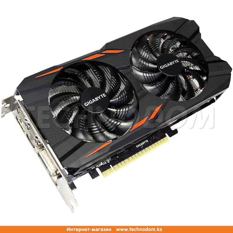 Видеокарта Gigabyte Nvidia GeForce GTX 1050 2Gb Windforce OC (DVI+3*HDMI+DP)(GV-N1050WF2OC-2GD) - фото #1, Technodom.kz Видеокарта Gigabyte Nvidia GeForce GTX 1050 2Gb Windforce OC (DVI+3*HDMI+DP)(GV-N1050WF2OC-2GD) - фото #1, Technodom.kz