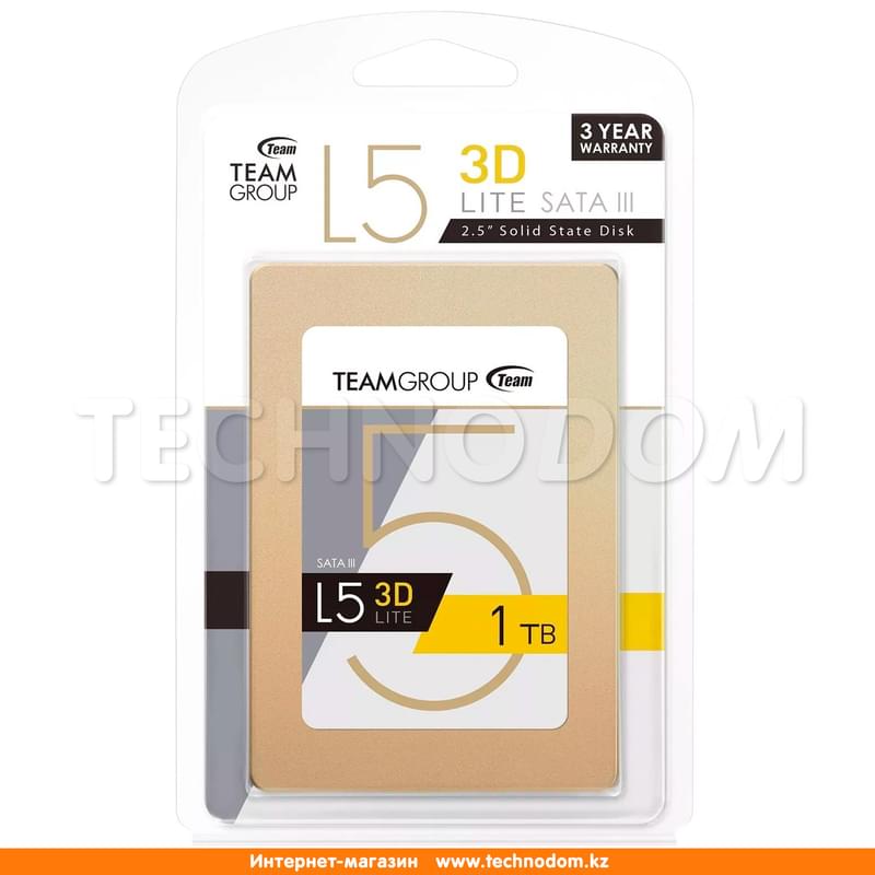 Внутренний SSD 2.5" 7мм 1TB Team Group L5 Lite, SATA-III 3D NAND TLC (T253TD001T3C101) - фото #0, Technodom.kz