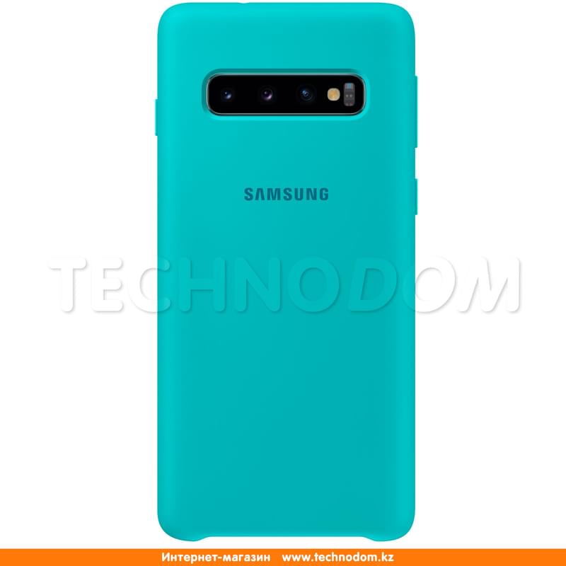 Чехол для Samsung Galaxy S10/G973, Silicone Cover, Green (EF-PG973TGEGRU) - фото #0, Technodom.kz
