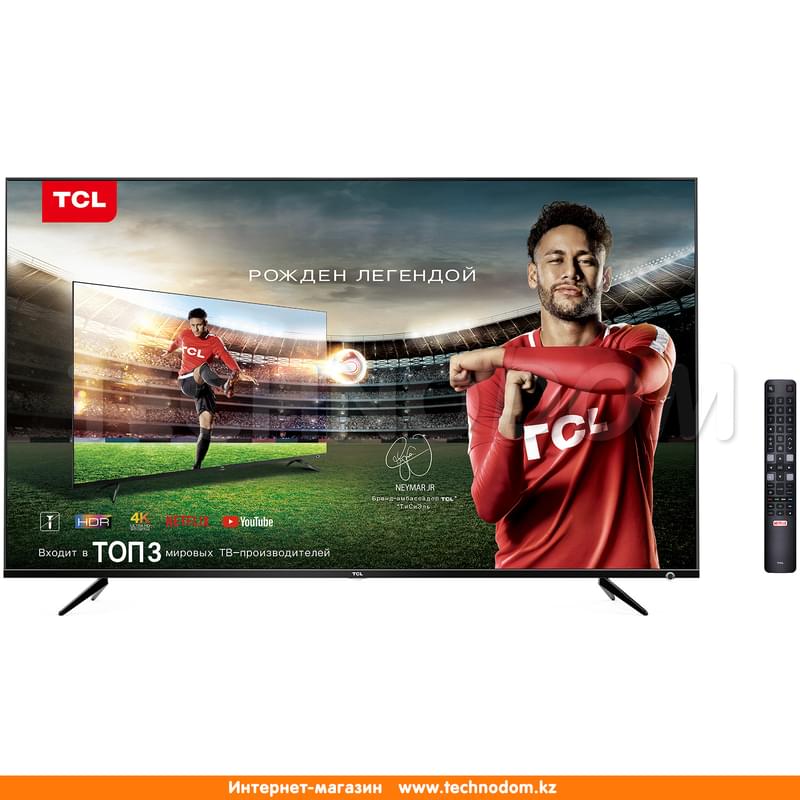Телевизор 50" TCL L50P6US LED UHD Smart Black (4K) - фото #1, Technodom.kz