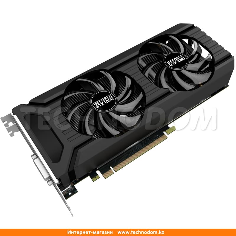 Видеокарта Palit Nvidia GeForce GTX 1060 3Gb DUAL (DVI+HDMI+3*DP) - фото #1, Technodom.kz