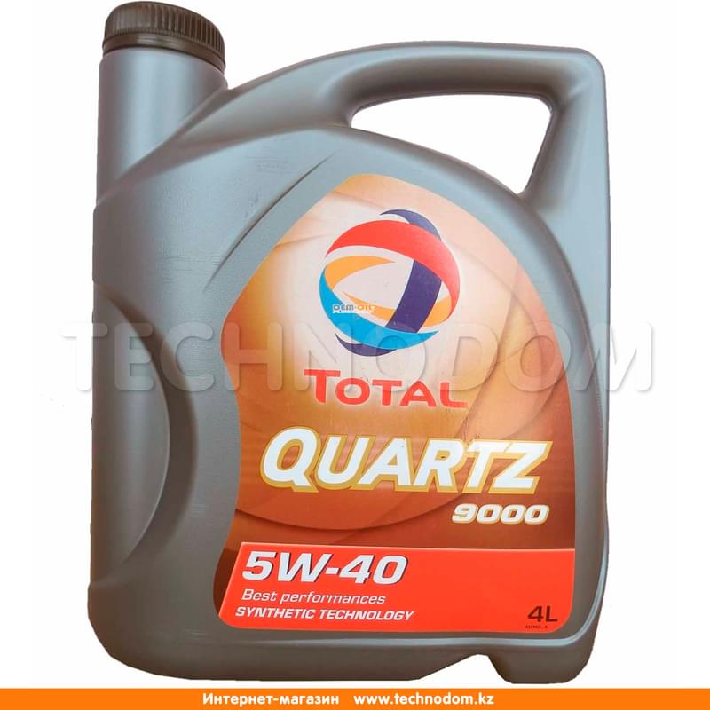 Моторное масло TOTAL Quartz 9000 5W40 API SN/CF 4л - фото #0, Technodom.kz