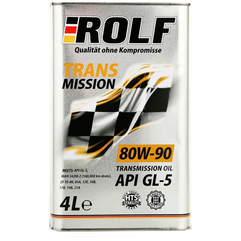 Трансмиссионное масло ROLF Transmission SAE 80W90 GL-5 4л - фото #0, Technodom.kz