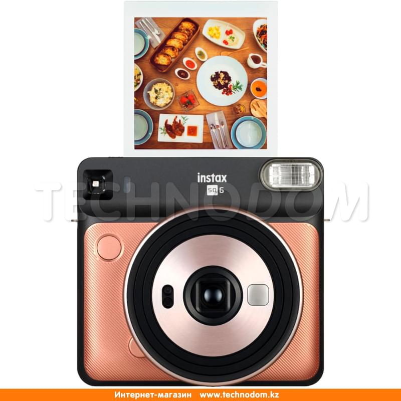 Фотоаппарат моментальной печати FUJIFILM Instax Square 6 Blush Gold - фото #5, Technodom.kz