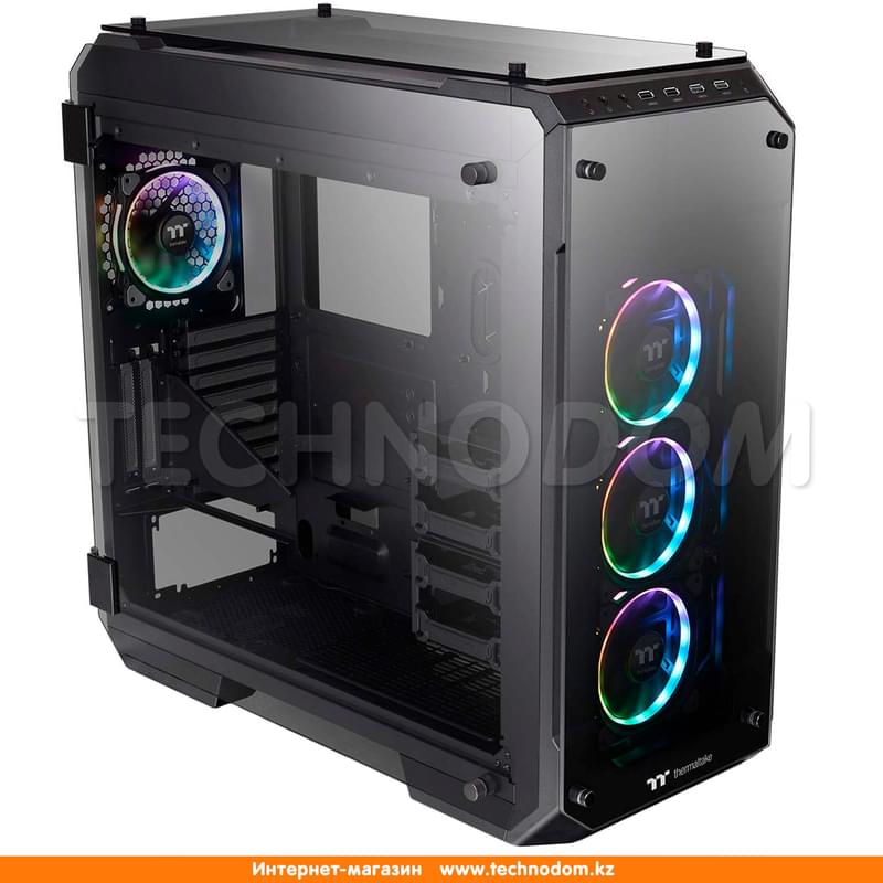 ПК корпус Thermaltake View 71 TG RGB Plus Full Tower, window, Black mATX (CA-1I7-00F1WN-02) - фото #0, Technodom.kz