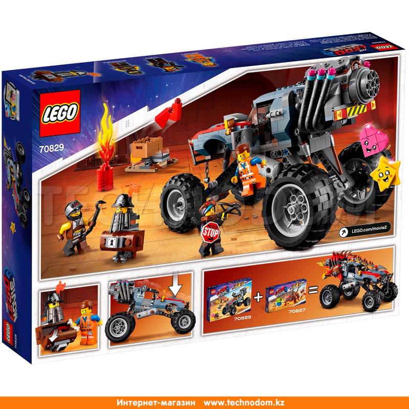 Конструктор The LEGO Movie 2: Побег Эммета и Дикарки на багги 70829 - фото #15, Technodom.kz