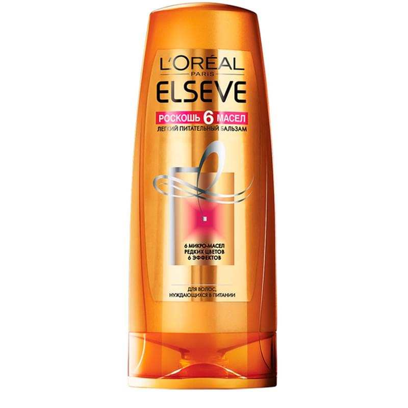 Бальзам Elseve Роскошь 6 Масел питательный 6 микро-масел редких цветов Loreal Paris 400мл - фото #0, Technodom.kz