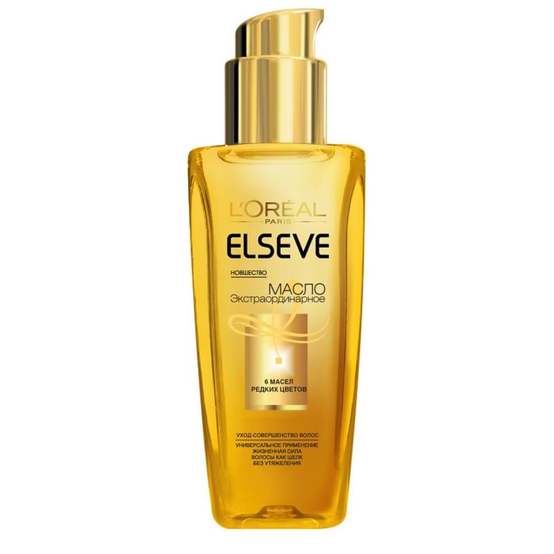 Масло Elseve Экстраординарное для всех типов волос Loreal Paris 100 мл - фото #0, Technodom.kz